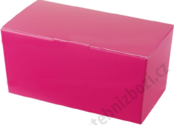Luxusní krabičky na 250 g čokolády - malinová (25 ks/bal)