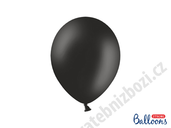 Balonek pastelový - Ø30 cm - černá ( 10 ks / bal )