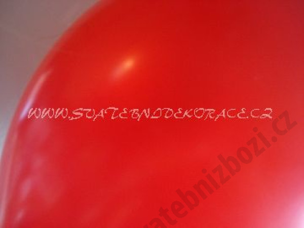 Balonek pastelový - Ø 30 cm - červená  (1 ks)