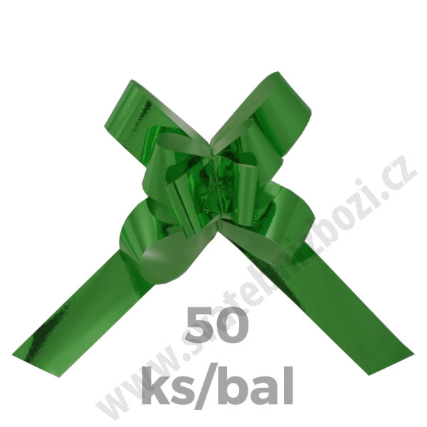 Stahovací mašle Basic 3/70 METAL - tm.zelená (50 ks/bal)