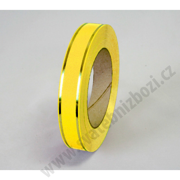Stuhy se zlatými pásky - 20 mm / 50 Yd GOLDLINE - žlutá GL05 (1 ks)