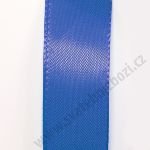 Taftová stuha - modrá (25 mm, 50 m/rol)