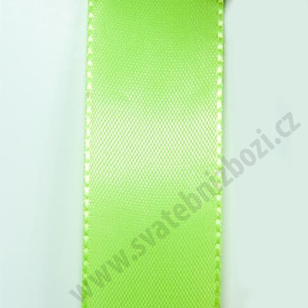 Taftová stuha - světlá zelená (15 mm, 50 m/rol)