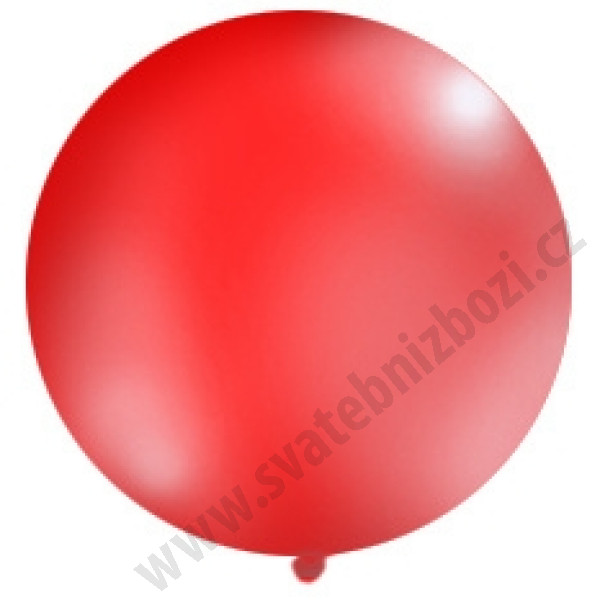 Superbalon PASTEL - Ø100 cm - červená ( 1 ks )