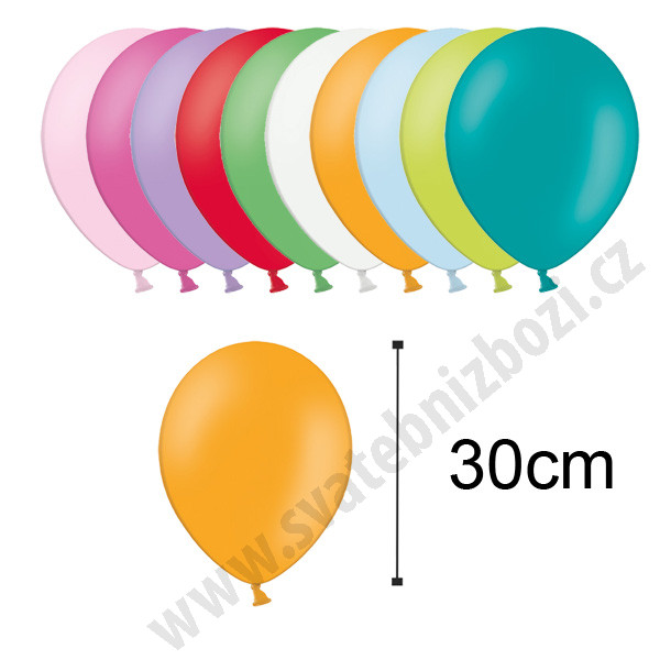 Balonek pastelový -  Ø30cm (100 ks/bal)