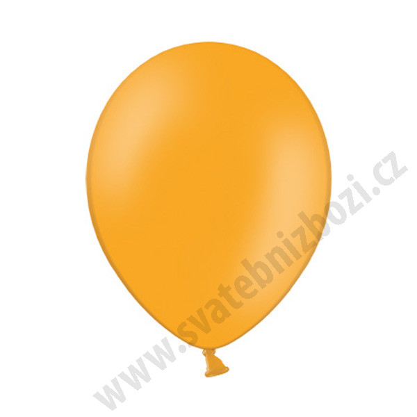 Balonek pastelový -  Ø30cm - oranžová (100 ks/bal)