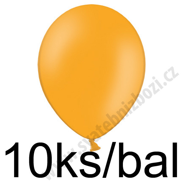 Balonek pastelový -  Ø30cm - oranžová (10 ks/bal)