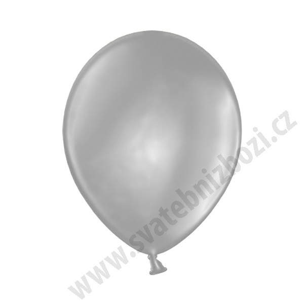 Balonek METALIK -  Ø25 cm - stříbrná (100 ks/bal)