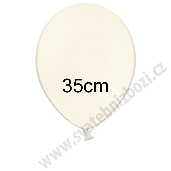 Balonek pastelový - Ø35 cm - krémová (100 ks/bal)