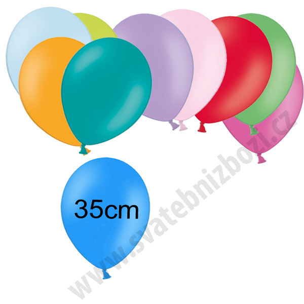 Balonek pastelový - Ø35 cm - mix (100 ks/bal)