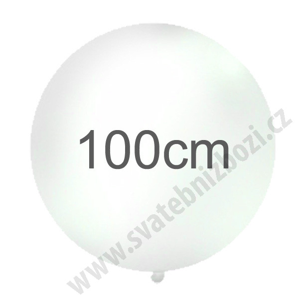 Superbalon PASTEL - Ø100cm - transparentní (1ks)