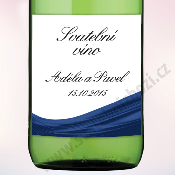 Etiketa na víno DRAPERIE 9 x 10 cm  (6 ks/bal)