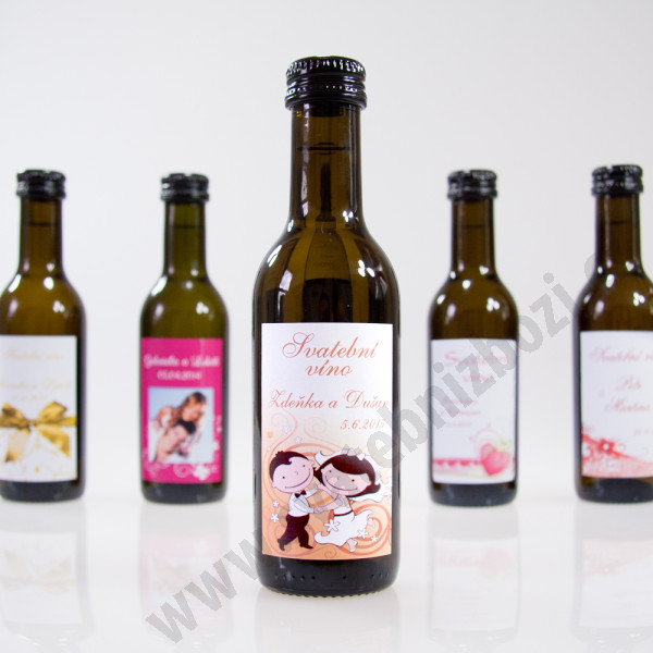 Svatební víno - Müller Thurgau s možností vlastní etikety (1 ks)