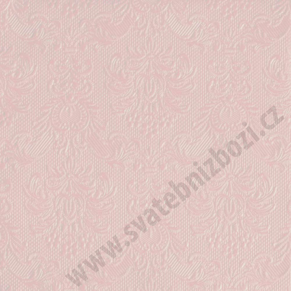 Svatební ubrousky Elegance 33 x 33 cm - růžová  (15 ks/bal)