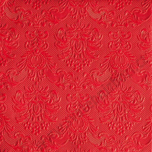 Svatební ubrousky Elegance 33 x 33 cm - červená (15 ks/bal)