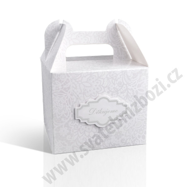 Krabička na výslužku - VALDŠTEJN - šedá ( 10 ks / bal )