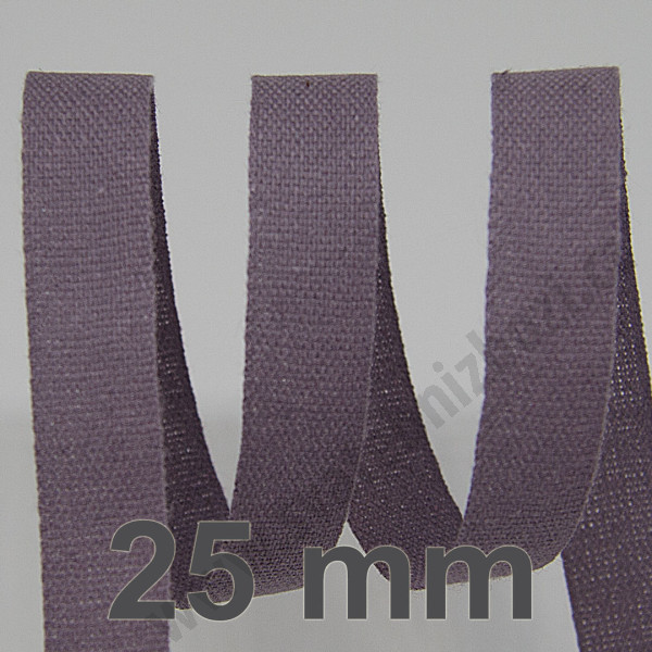 Bavlněná stuha - Cordula 25 mm - levandule 263 (20 m)