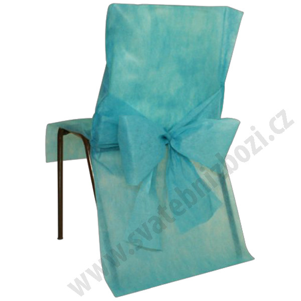 Svatební potah na židle 50x95cm - tyrkysová ( 10 ks/bal )