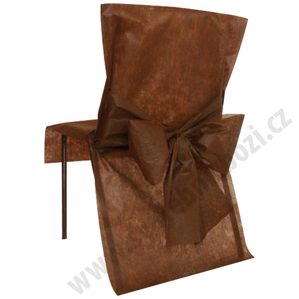 Svatební potah na židle 50x95cm - čokoládová ( 10 ks/bal )