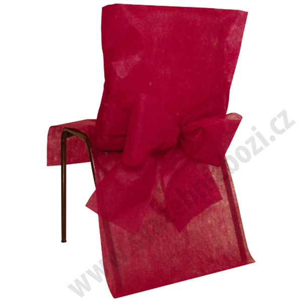 Svatební potah na židle 50x95cm - bordeaux ( 10 ks/bal )