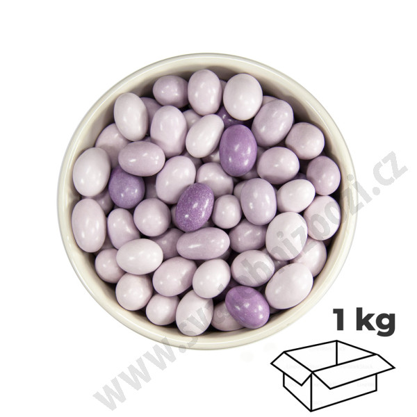 Svatební mandle QUATTRO - fialová (1 kg)
