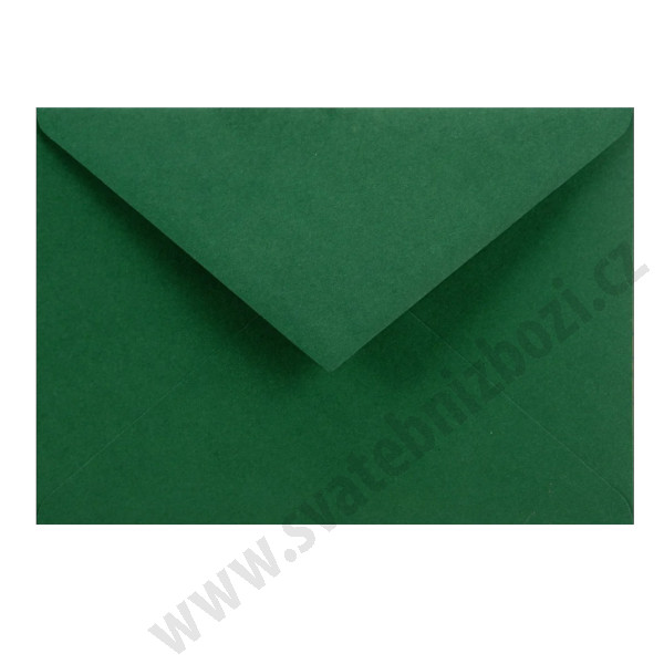 Luxusní svatební obálka C6 - tmavě zelené (1 ks) 