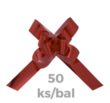 Stahovací mašle Basic 3/70 METAL - červená (50 ks/bal)