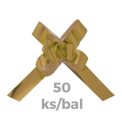 Stahovací mašle Basic 3/70 METAL - stř.zlatá (50 ks/bal)
