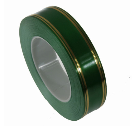 Ozdobná stuha - 30 mm / 50 Yd GOLDLINE (1 ks) - tmavě zelená old