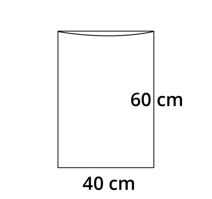 PP sáček plochý bez RZ - 40 x 60 cm - 30 my (100 ks/bal)