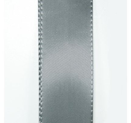 Taftová stuha - šedá (40 mm, 50 m/rol)