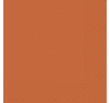 Ubrousek 33x33cm AMORETA - oranžová (20ks/bal)