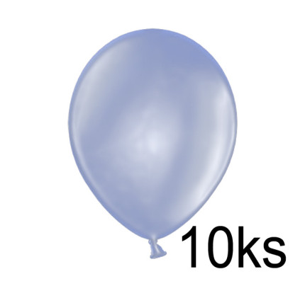 Balonek METALIK -  Ø25 cm - světle modrá (10 ks/bal)