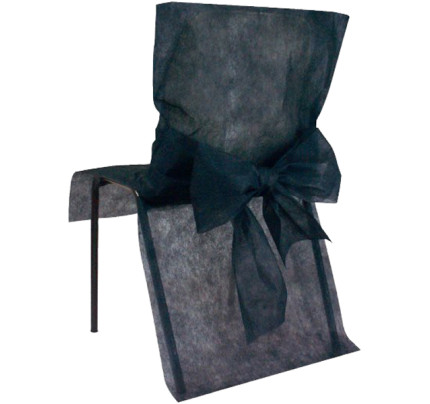 Svatební potah na židle 50x95cm - černá ( 10 ks/bal )