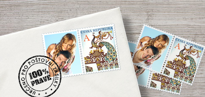 Poštovní známky-Chcete vydat u příležitosti vaší svatby opravdovou poštovní známky? S námi to není nemožné.