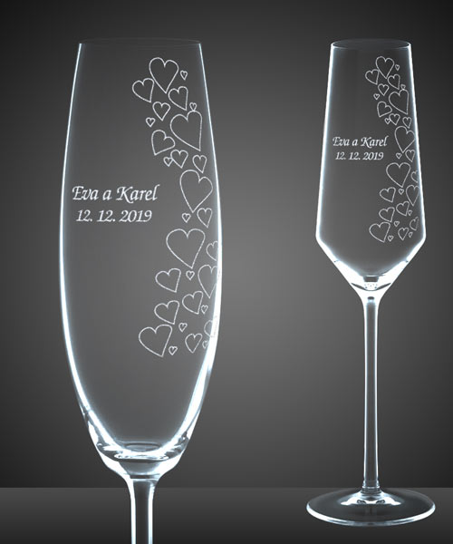 Svatební skleničky-Svatební skleničky s potiskem a bez potisku naleznete právě tady.
